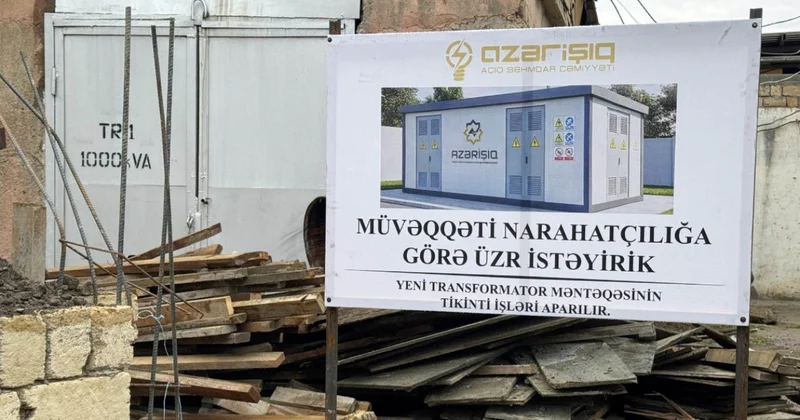 Sumqayıtda enerji infrastrukturunun yenilənməsi işlərinə başlanılıb FOTOLAR