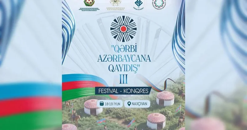 Naxçıvanda üçüncü Qərbi Azərbaycana qayıdış festival konqresi keçiriləcək