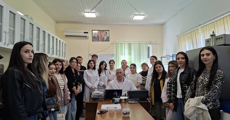 Tələbə və müəllimlər AMEA nın Şəki Regional Elmi Mərkəzində elmi tədqiqatlara qoşulub