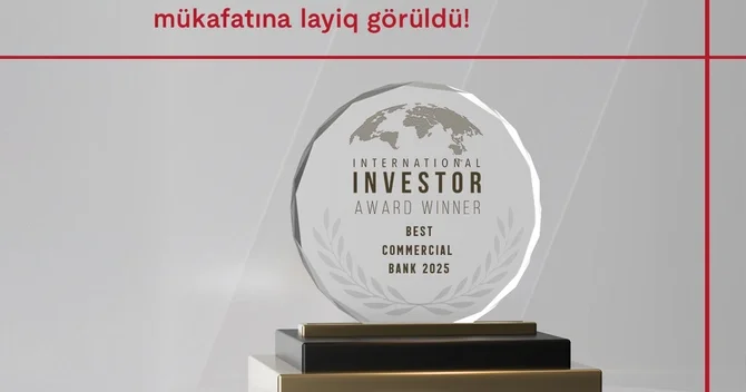 Kapital Bank International investor tərəfindən daha bir mükafata layiq görüldü