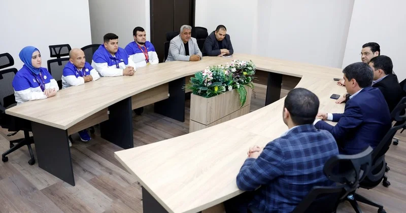 Dünya Kubokunda medal qazanmış parapauerliftinqçilərlə görüş keçirilib