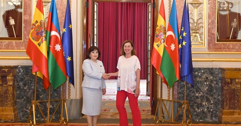 Sahibə Qafarova ispaniyalı həmkarı ilə görüşdü FOTO