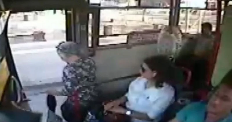 Gəncədə avtobus sürücüsü anidən əyləci sıxdı 65 yaşlı qadın yıxıldı