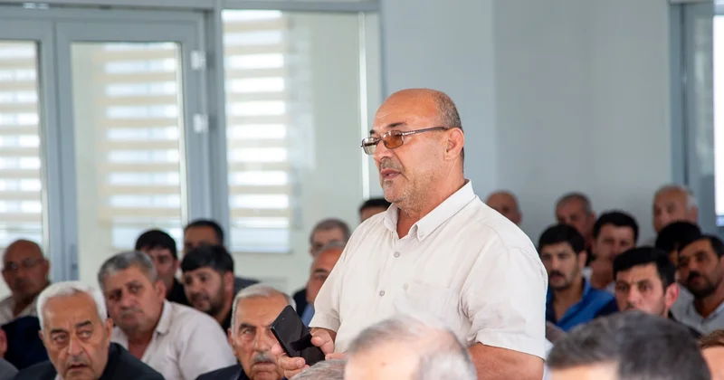 Salyanda Qızılağac kəndininsakinləri ilə görüş FOTOLAR