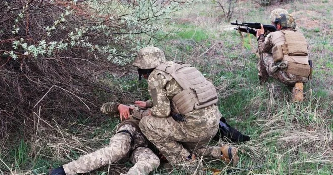 Ukraynanın kəşfiyyat qrupu Rusiya ərazisinə keçmək istəyərkən minaya düşüb
