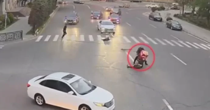 Bakıda baş verən piyadavurma hadisələrinin ANBAAN GÖRÜNTÜLƏRİ VİDEO