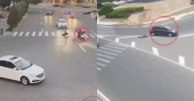 Bakıda piyadaların vurulması ilə nəticələnən ağır qəzaların ANBAAN GÖRÜNTÜLƏRİ