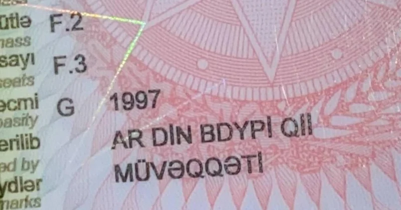 Texpasport da bu söz yazılıbsa... DİQQƏT!