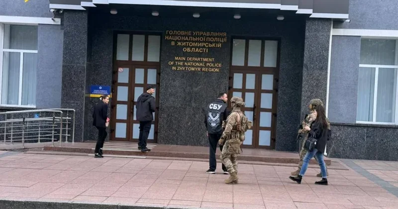 Ukrayna DİN də əməliyyat keçirilib Məmurlar saxlanılıb