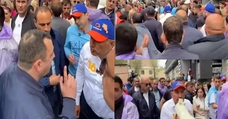 Paşinyanın Qarabağ ermənisini yıxıb sürüdü: kökünüzü kəsəcəm VİDEO