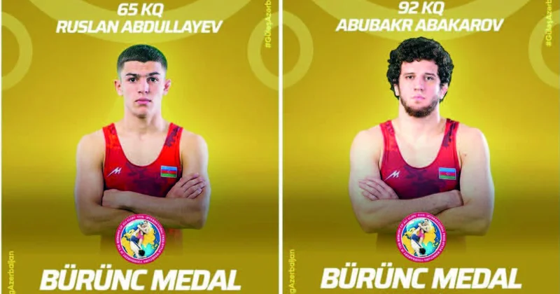 2 güləşçimiz Rusiyada 3 cü olub