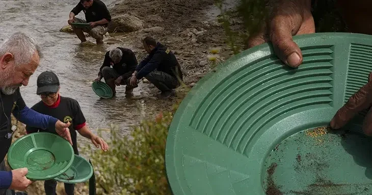 Su çəkildikcə dərələrdə qram qram qızıl yığırlar