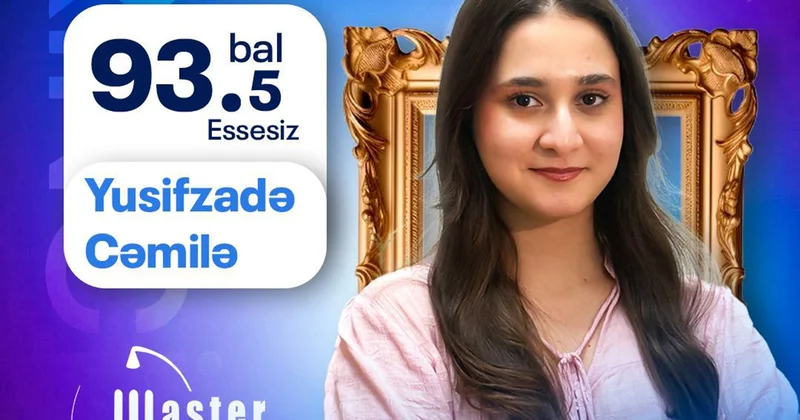 Magistratura imtahanında respublika birincisi o oldu Foto