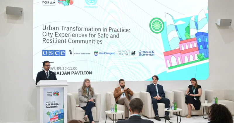 WUF13 də təhlükəsiz və dayanıqlı icmalar üçün şəhər təcrübələri dinlənilib