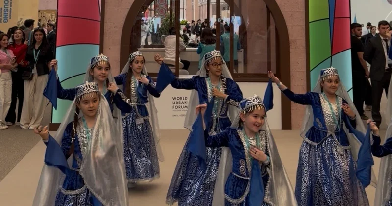 “Expo mərkəzində uşaqlar milli rəqslə xarici qonaqları sevindirdilər” FOTOLAR