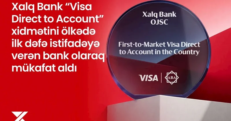 Xalq Bank “Visa Direct to Account” xidməti üzrə mükafata layiq görüldü