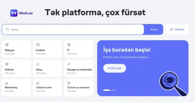 Ən Son Vakansiyalar Artıq Özü Səni Tapır Yeni Karyera Platforması ilə Tanış Ol!