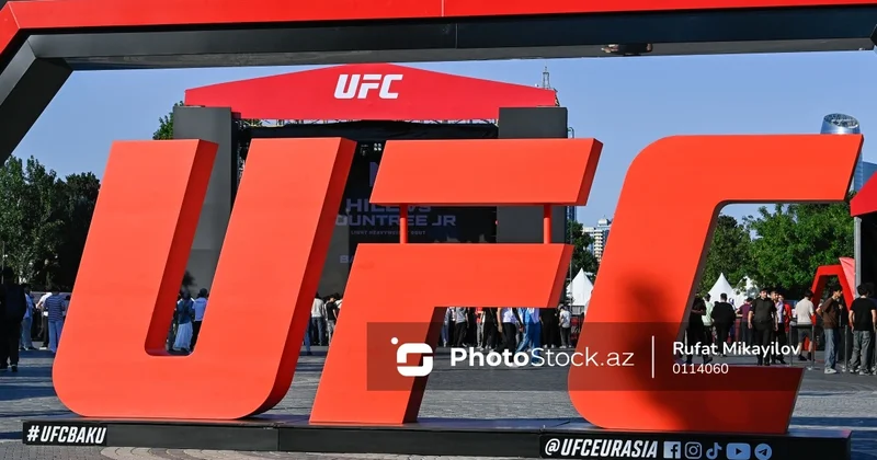 UFC Baku Fight Night da oktaqona çıxacaq idmançıların rəsmi çəkiölçmə mərasimi başlayıb