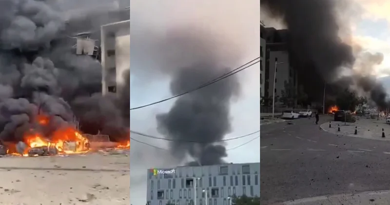 Səhər saatlarında İran İsrailə raket zərbələri endirib
