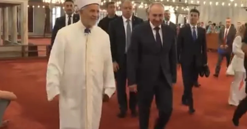 Paşinyan Göy məscidə getdi VİDEO