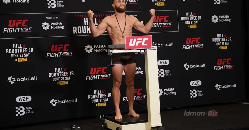 UFC Baku Fight Night : Çəkiölçmə mərasimi FOTO
