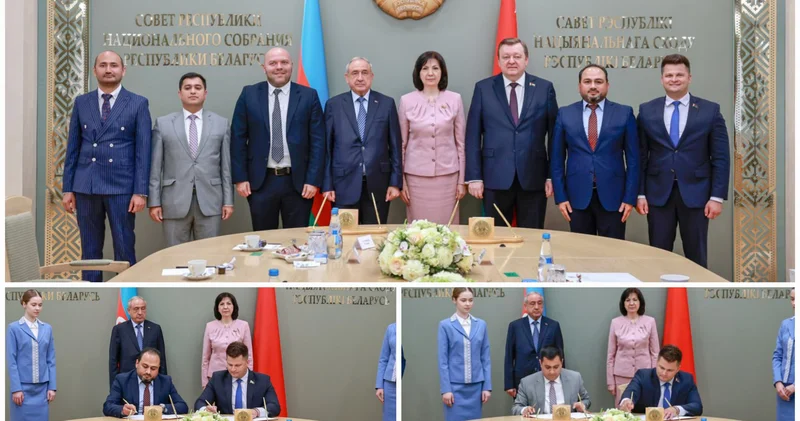 Belarus Parlamentinin sədri Azərbaycan Belarus Gənclər Forumu nun iştirakçılarını qəbul etdi FOTOLAR