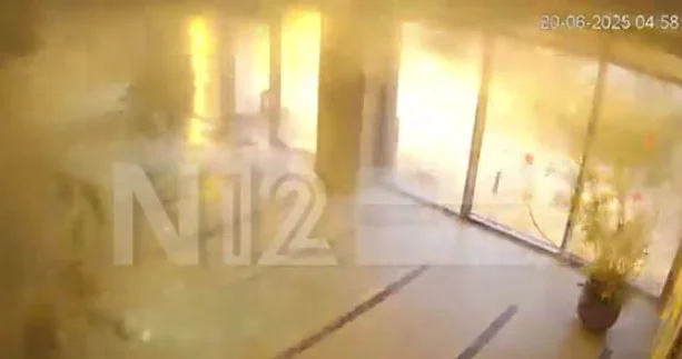 İran raketinin Beer Şevaya düşdüyü an VİDEO