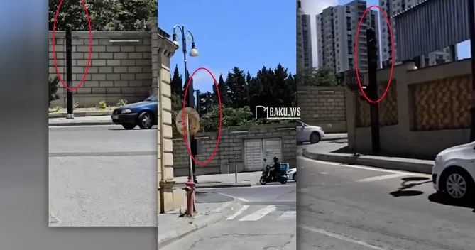 Bakıda bu yolda işıqforların heç biri işləmir ŞİKAYƏT
