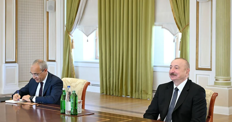 İlham Əliyev özbəkistanlı naziri qəbul edib FOTOLAR