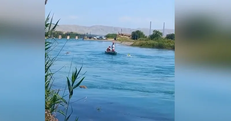 Yeniyetmə oğlan Qarabağ kanalında batıb VİDEO
