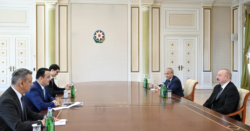 Prezident İlham Əliyev Özbəkistanın investisiya, sənaye və ticarət nazirini qəbul edib