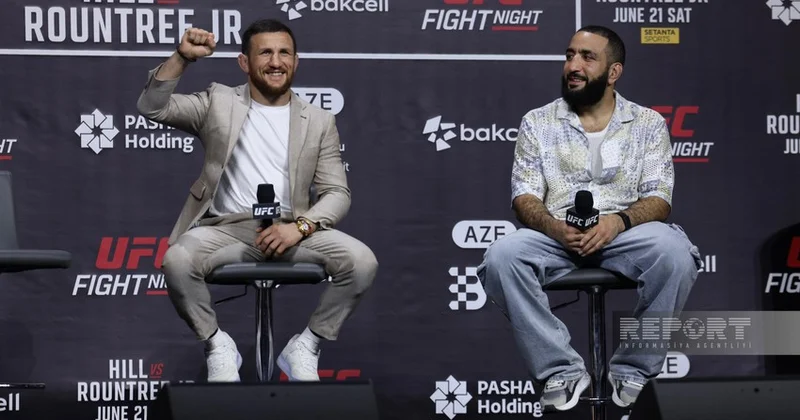 Tanınmış MMA idmançıları Bakıda azarkeşlərlə görüşüblər FOTOLAR