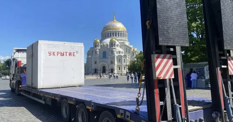 В Санкт Петербурге устанавливают бетонные укрытия от дронов