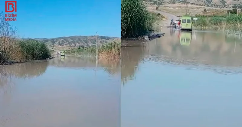Şəkidə kəndi su basdı Sakinlər köçürüləcək FOTO