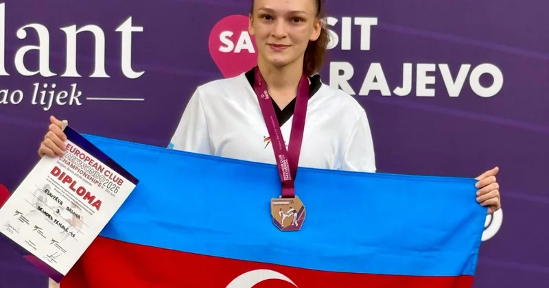 Taekvondoçularımız klublararası Avropa çempionatında növbəti medalı qazanıblar