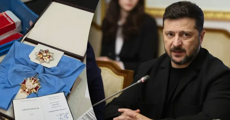Zelenski “Ağ qartal“ ordeninin Polşaya qaytarıldığını bildirib