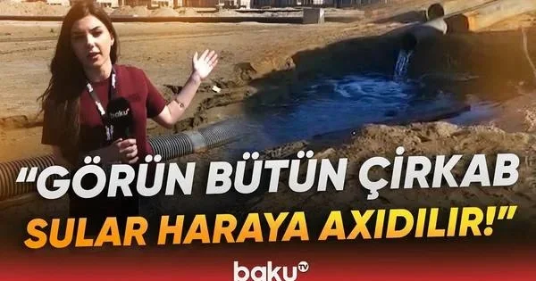 Mərdəkandakı çimərliyə çirkab suları axıdılır?