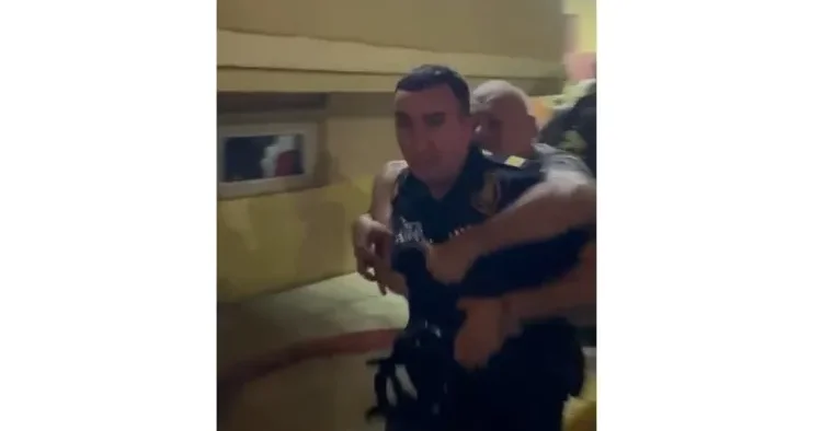 Sumqayıtdakı yanğınla bağlı polis təhlükəsizlik tədbirləri görür VİDEO