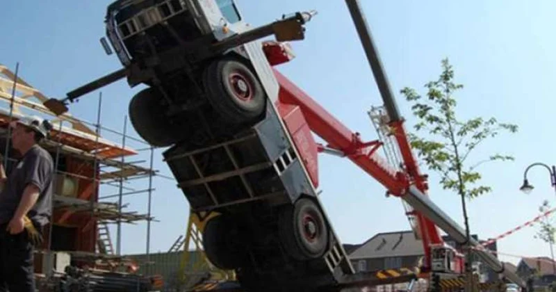 Ağstafada kran aşdı Yaralılar var