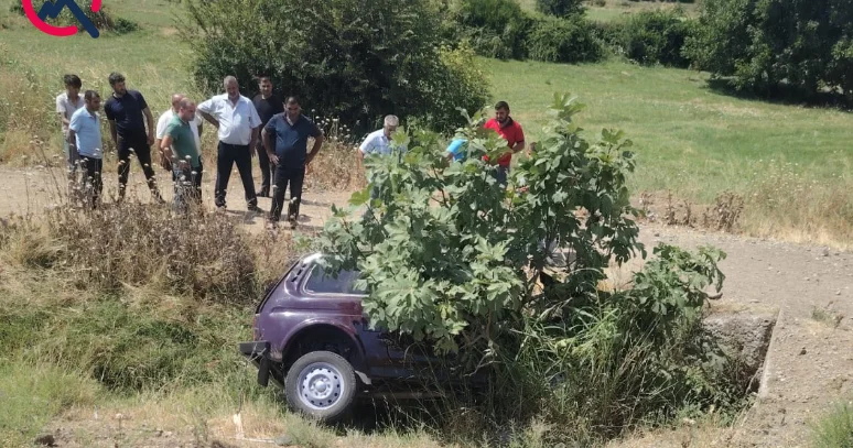 Goranboyda maşın aşdı Xəsarət alan var