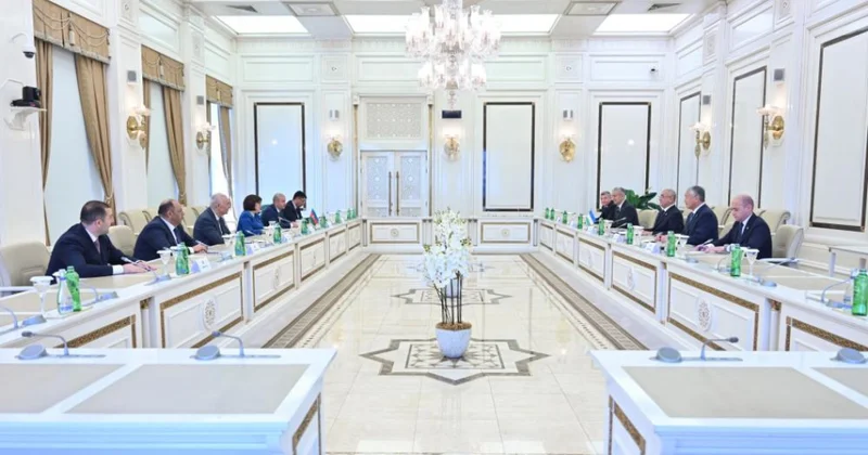 Özbəkistan nümayəndə heyəti Milli Məclisdə olub