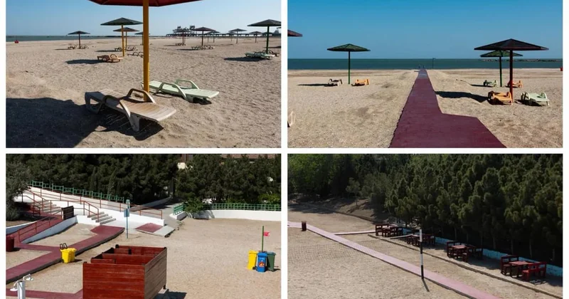 Sumqayıtda yeni ictimai çimərlik yaradılıb
