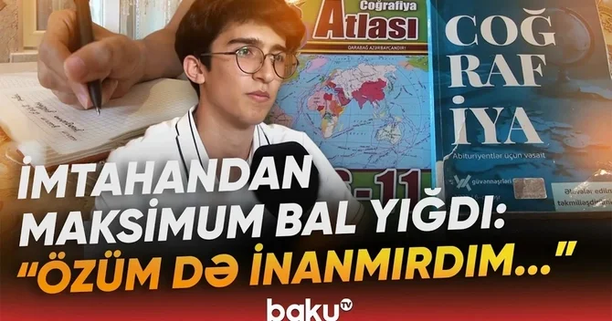 Həmyaşıdlarına örnək olan Paşa uğurunun sirlərini bölüşdü: Əsas məsələ çox oxumaq deyil