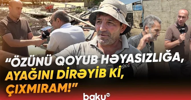 Kürdəxanıda qalmaqal: Bağında yaşamağa icazə verdi, indi çıxara bilmir