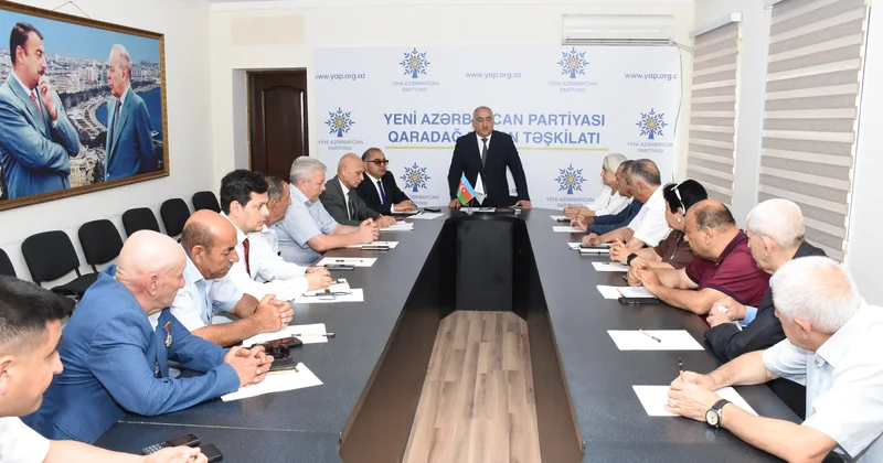 Qaradağ rayonunda müharibə və faciələrlə bağlı fəaliyyət göstərən QHT rəhbərləri ilə görüş keçirilib