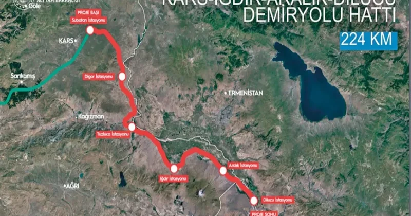 Qars İğdır Aralık Dilucu dəmiryolu xəttinin təməlqoyma mərasimi avqustun 22 də baş tutacaq