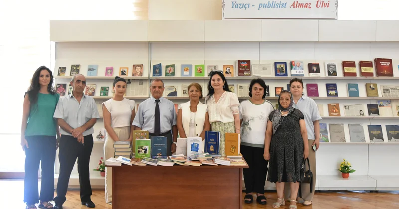 Yazıçı publisist, professor Almaz Ülvi yeni əsərlərini Azərbaycan Milli Kitabxanasına təqdim edib