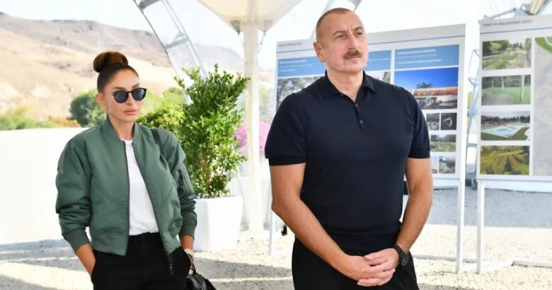 İlham Əliyev və Mehriban Əliyeva Gəncə şəhərində olublar