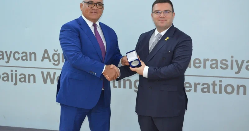 AAF rəhbərliyi Avropa Ağırlıqqaldırma Federasiyasının prezidenti ilə görüşüb FOTO