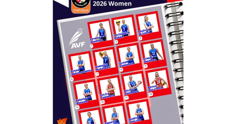 Azərbaycan voleybol milllisinin Avropa çempionatı üçün yekun heyəti açıqlanıb